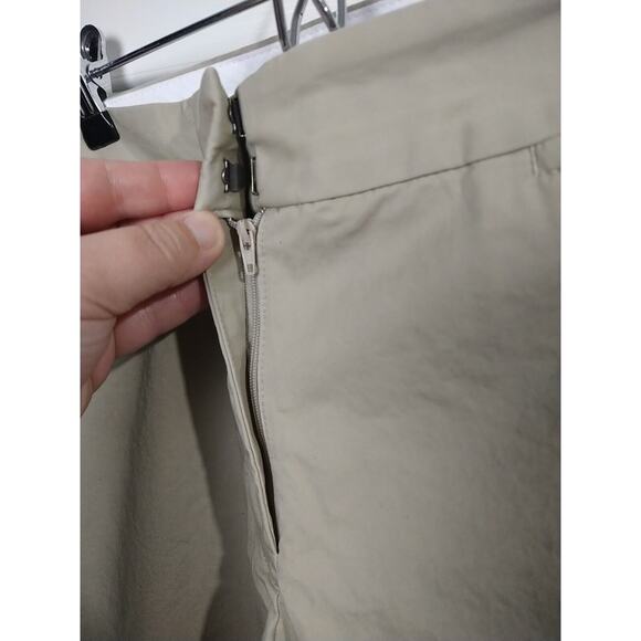 Liz Claiborne Woman 16 Audra Pants Tan Flat Front Khaki Straight Leg - Picture 6 of 12